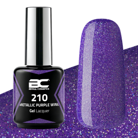Esmalte Semipermanente Nº 210 - Metallic Purple Wine - 15ml
